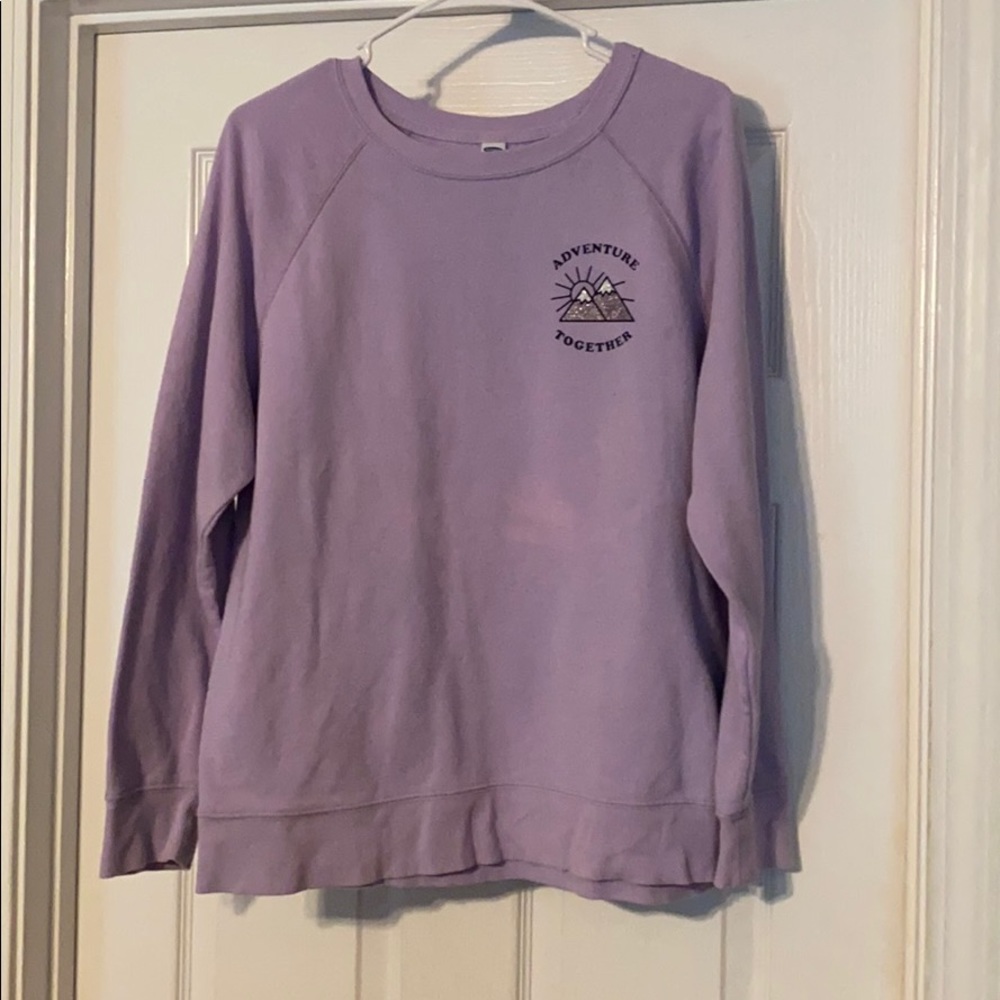 Purple sweatshirt
